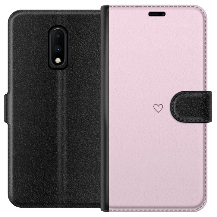 Tegnebogsetui til OnePlus 7 med Hjerte motiv i gruppen SMARTPHONES & TABLETS / Mobil Beskyttelse / OnePlus hos TP E-commerce Nordic AB (A56601)