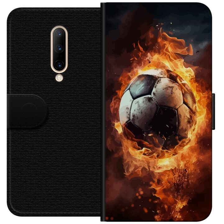 Tegnebogsetui til OnePlus 7 Pro med Fodbold motiv i gruppen SMARTPHONES & TABLETS / Mobil Beskyttelse / OnePlus hos TP E-commerce Nordic AB (A56657)