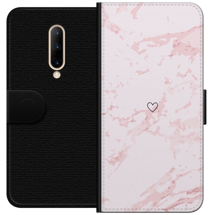 Tegnebogsetui til OnePlus 7 Pro med Rosa Hjerte motiv i gruppen SMARTPHONES & TABLETS / Mobil Beskyttelse / OnePlus hos TP E-commerce Nordic AB (A56659)