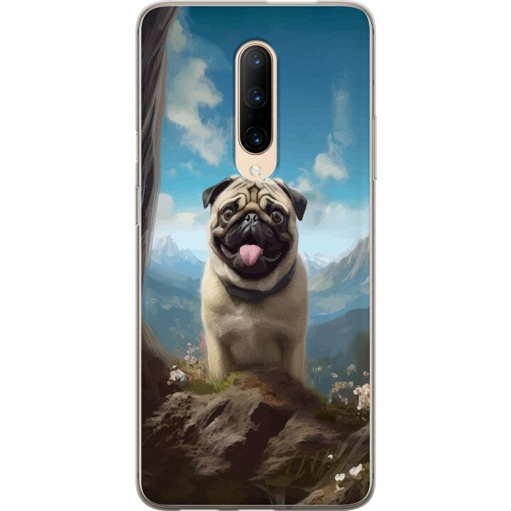 Mobilcover til OnePlus 7 Pro med Glad Hund motiv i gruppen SMARTPHONES & TABLETS / Mobil Beskyttelse / OnePlus hos TP E-commerce Nordic AB (A56681)