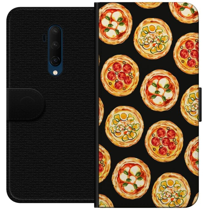 Tegnebogsetui til OnePlus 7T Pro med Pizza motiv i gruppen SMARTPHONES & TABLETS / Mobil Beskyttelse / OnePlus hos TP E-commerce Nordic AB (A56757)