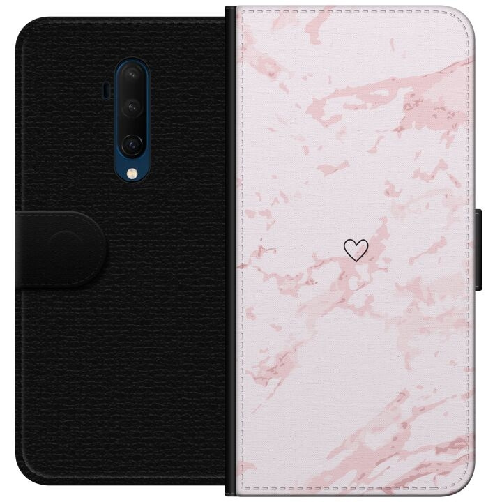 Tegnebogsetui til OnePlus 7T Pro med Rosa Hjerte motiv i gruppen SMARTPHONES & TABLETS / Mobil Beskyttelse / OnePlus hos TP E-commerce Nordic AB (A56767)