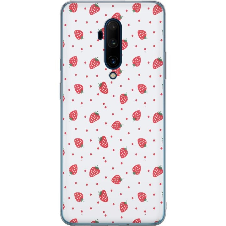 Mobilcover til OnePlus 7T Pro med Jordbær motiv i gruppen SMARTPHONES & TABLETS / Mobil Beskyttelse / OnePlus hos TP E-commerce Nordic AB (A56788)