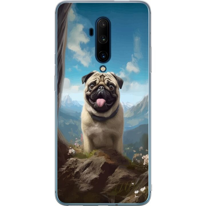 Mobilcover til OnePlus 7T Pro med Glad Hund motiv i gruppen SMARTPHONES & TABLETS / Mobil Beskyttelse / OnePlus hos TP E-commerce Nordic AB (A56789)