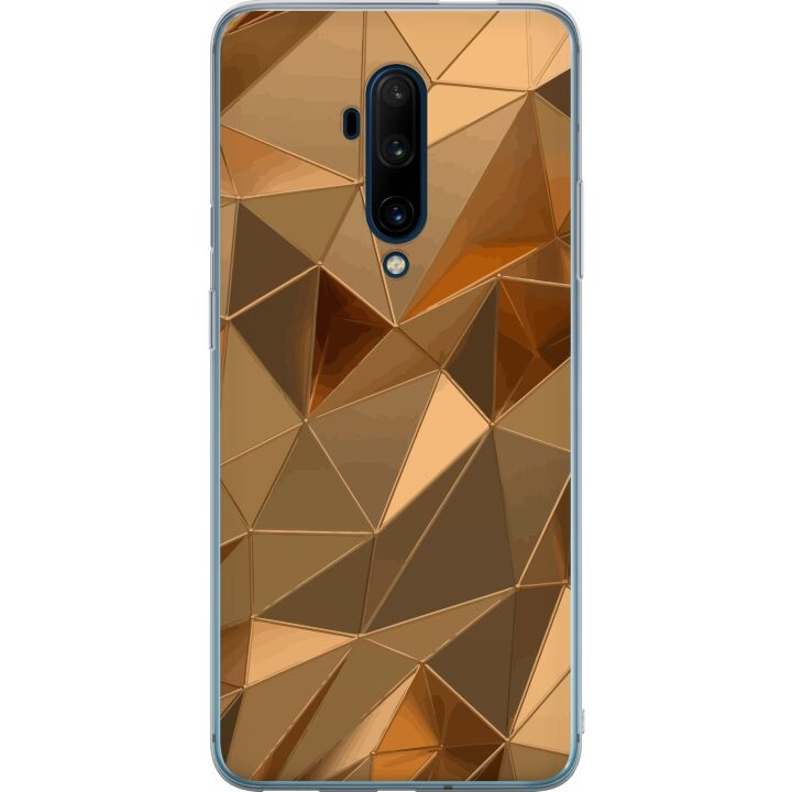 Mobilcover til OnePlus 7T Pro med 3D Guld motiv i gruppen SMARTPHONES & TABLETS / Mobil Beskyttelse / OnePlus hos TP E-commerce Nordic AB (A56795)