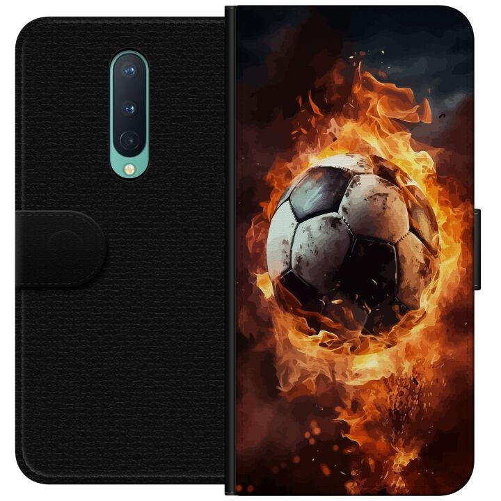 Tegnebogsetui til OnePlus 8 med Fodbold motiv i gruppen SMARTPHONES & TABLETS / Mobil Beskyttelse / OnePlus hos TP E-commerce Nordic AB (A56819)