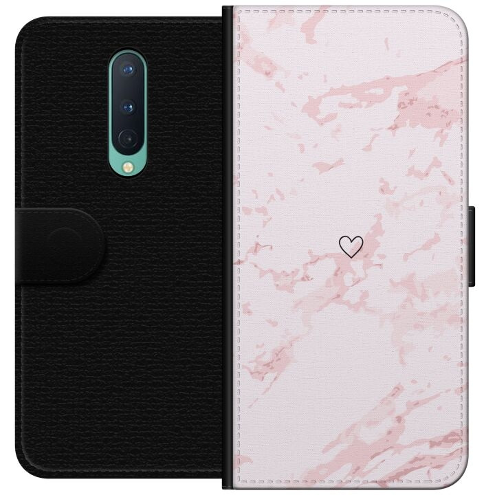 Tegnebogsetui til OnePlus 8 med Rosa Hjerte motiv i gruppen SMARTPHONES & TABLETS / Mobil Beskyttelse / OnePlus hos TP E-commerce Nordic AB (A56821)