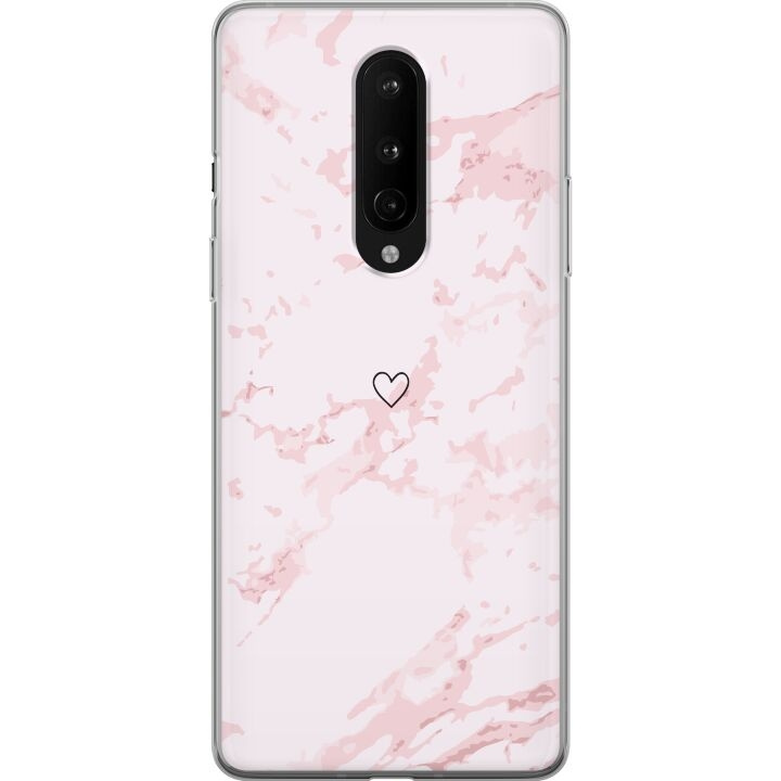 Mobilcover til OnePlus 8 med Rosa Hjerte motiv i gruppen SMARTPHONES & TABLETS / Mobil Beskyttelse / OnePlus hos TP E-commerce Nordic AB (A56848)