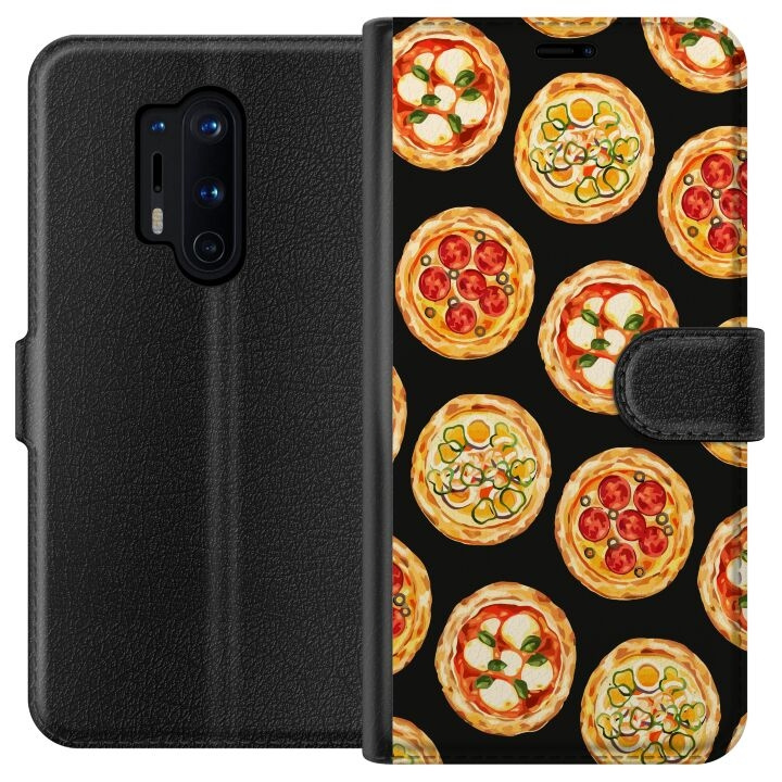 Tegnebogsetui til OnePlus 8 Pro med Pizza motiv i gruppen SMARTPHONES & TABLETS / Mobil Beskyttelse / OnePlus hos TP E-commerce Nordic AB (A56865)