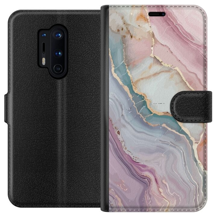 Tegnebogsetui til OnePlus 8 Pro med Marmor motiv i gruppen SMARTPHONES & TABLETS / Mobil Beskyttelse / OnePlus hos TP E-commerce Nordic AB (A56874)