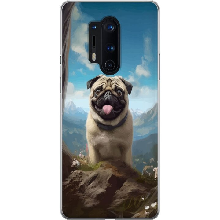 Mobilcover til OnePlus 8 Pro med Glad Hund motiv i gruppen SMARTPHONES & TABLETS / Mobil Beskyttelse / OnePlus hos TP E-commerce Nordic AB (A56897)