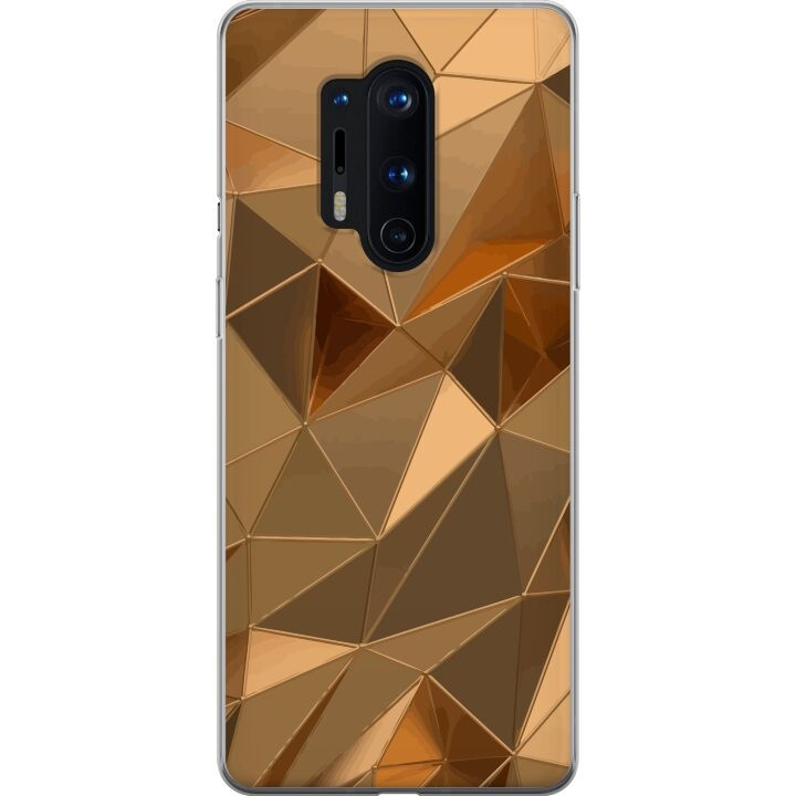 Mobilcover til OnePlus 8 Pro med 3D Guld motiv i gruppen SMARTPHONES & TABLETS / Mobil Beskyttelse / OnePlus hos TP E-commerce Nordic AB (A56903)