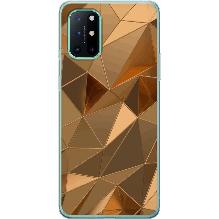 Mobilcover til OnePlus 8T med 3D Guld motiv i gruppen SMARTPHONES & TABLETS / Mobil Beskyttelse / OnePlus hos TP E-commerce Nordic AB (A56957)