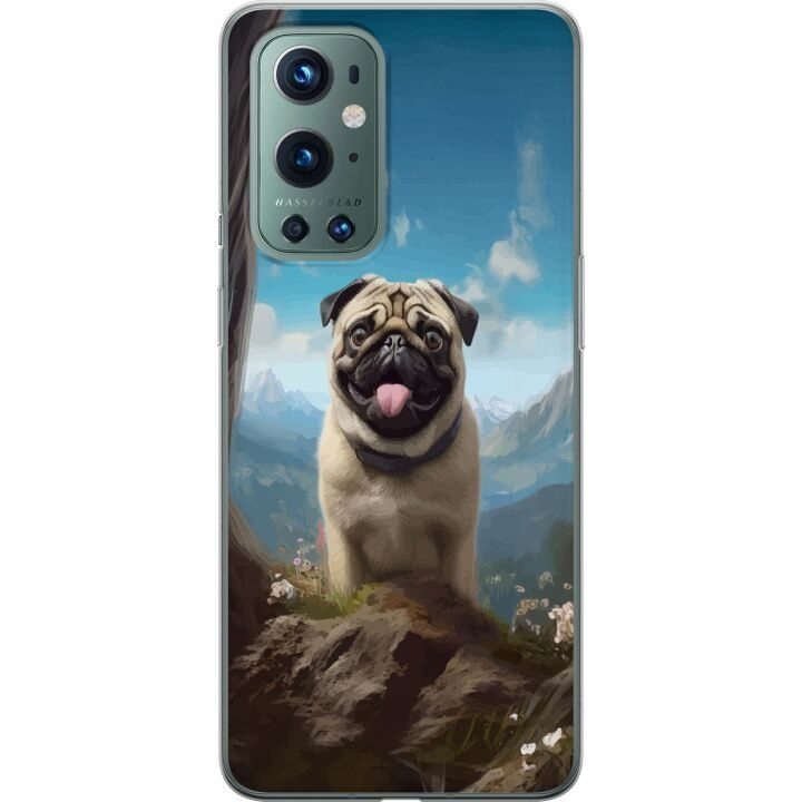 Mobilcover til OnePlus 9 Pro med Glad Hund motiv i gruppen SMARTPHONES & TABLETS / Mobil Beskyttelse / OnePlus hos TP E-commerce Nordic AB (A57059)