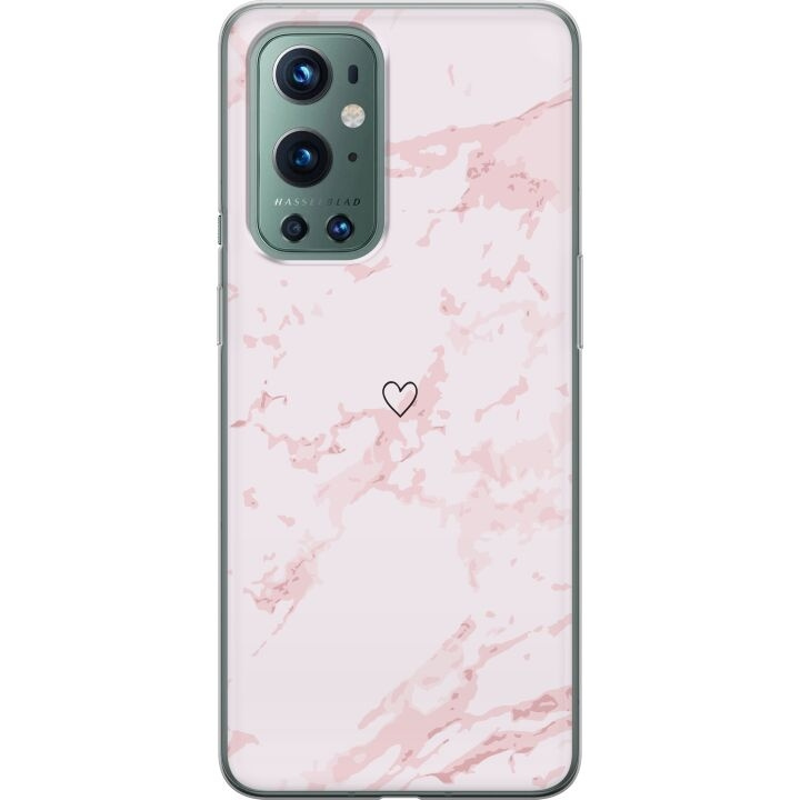 Mobilcover til OnePlus 9 Pro med Rosa Hjerte motiv i gruppen SMARTPHONES & TABLETS / Mobil Beskyttelse / OnePlus hos TP E-commerce Nordic AB (A57064)