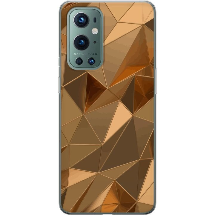 Mobilcover til OnePlus 9 Pro med 3D Guld motiv i gruppen SMARTPHONES & TABLETS / Mobil Beskyttelse / OnePlus hos TP E-commerce Nordic AB (A57065)