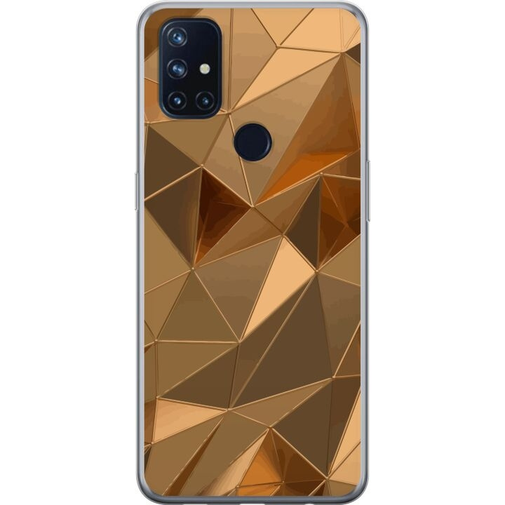 Mobilcover til OnePlus Nord N10 5G med 3D Guld motiv i gruppen SMARTPHONES & TABLETS / Mobil Beskyttelse / OnePlus hos TP E-commerce Nordic AB (A57254)