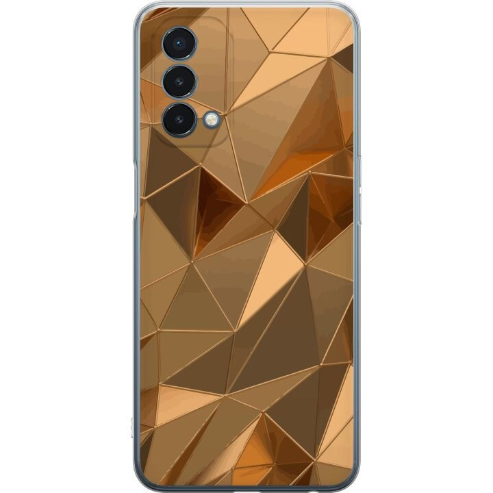 Mobilcover til OnePlus Nord N200 5G med 3D Guld motiv i gruppen SMARTPHONES & TABLETS / Mobil Beskyttelse / OnePlus hos TP E-commerce Nordic AB (A57416)