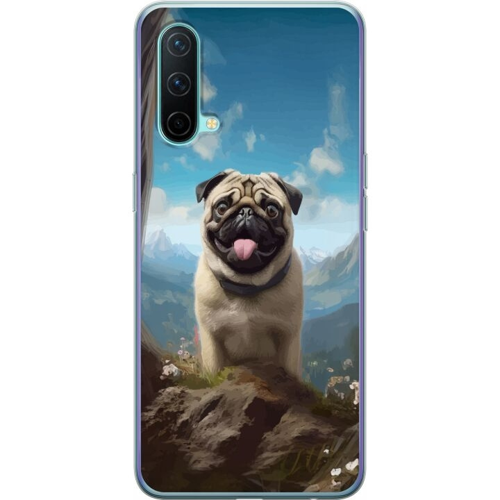 Mobilcover til OnePlus Nord CE 5G med Glad Hund motiv i gruppen SMARTPHONES & TABLETS / Mobil Beskyttelse / OnePlus hos TP E-commerce Nordic AB (A57599)