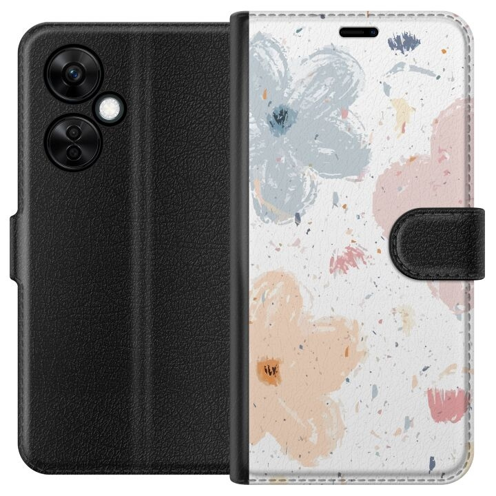 Tegnebogsetui til OnePlus Nord CE3 med Blomster motiv i gruppen SMARTPHONES & TABLETS / Mobil Beskyttelse / OnePlus hos TP E-commerce Nordic AB (A57674)