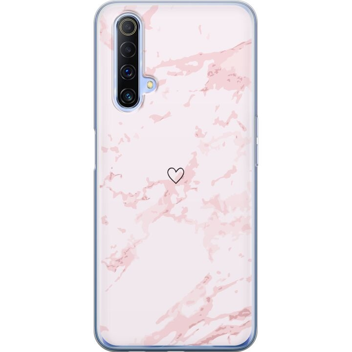 Mobilcover til Realme X50 5G med Rosa Hjerte motiv i gruppen SMARTPHONES & TABLETS / Mobil Beskyttelse / Realme hos TP E-commerce Nordic AB (A58144)