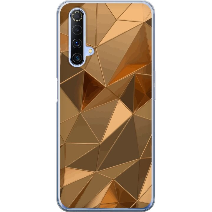 Mobilcover til Realme X50 5G med 3D Guld motiv i gruppen SMARTPHONES & TABLETS / Mobil Beskyttelse / Realme hos TP E-commerce Nordic AB (A58145)