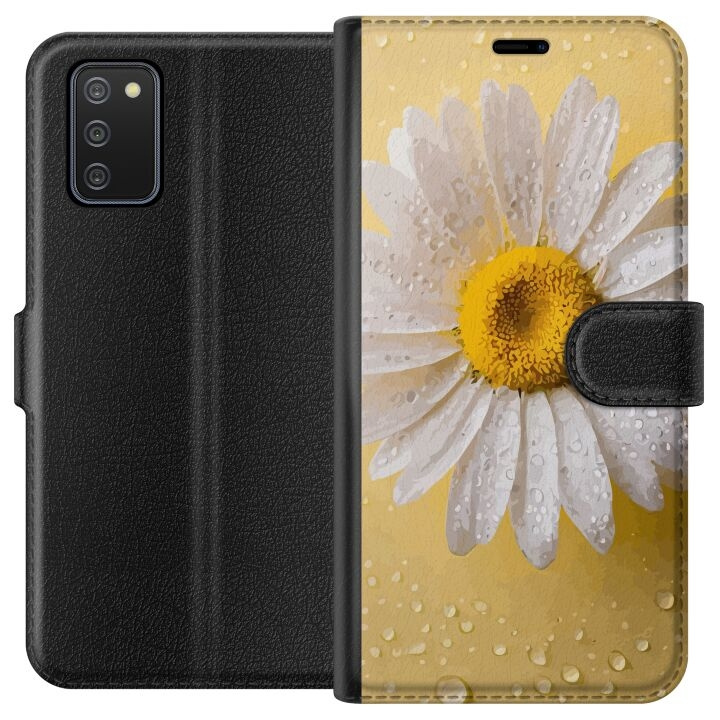 Tegnebogsetui til Samsung Galaxy A02s med Porcelænsblomst motiv i gruppen SMARTPHONES & TABLETS / Mobil Beskyttelse / Samsung hos TP E-commerce Nordic AB (A58148)