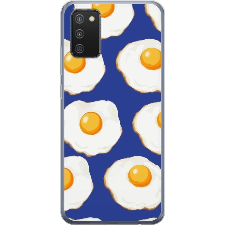Mobilcover til Samsung Galaxy A02s med Stegte æg motiv i gruppen SMARTPHONES & TABLETS / Mobil Beskyttelse / Samsung hos TP E-commerce Nordic AB (A58181)