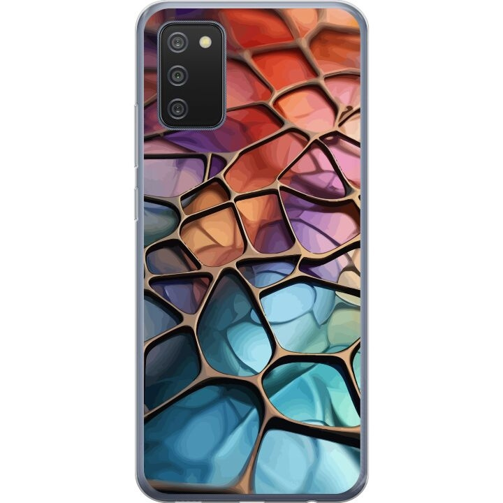 Mobilcover til Samsung Galaxy A02s med Metallict mønster motiv i gruppen SMARTPHONES & TABLETS / Mobil Beskyttelse / Samsung hos TP E-commerce Nordic AB (A58185)