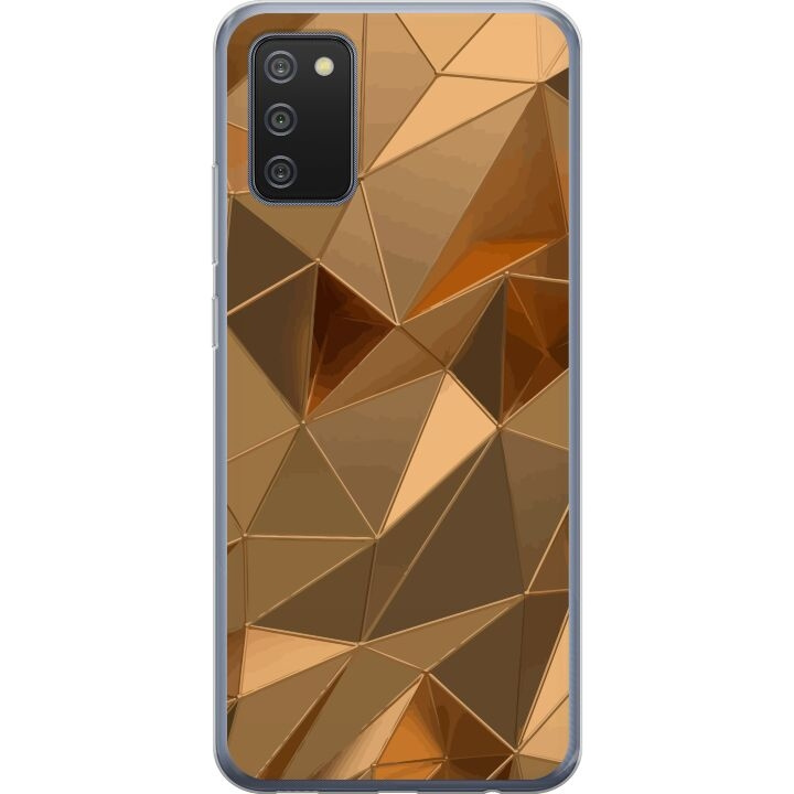 Mobilcover til Samsung Galaxy A02s med 3D Guld motiv i gruppen SMARTPHONES & TABLETS / Mobil Beskyttelse / Samsung hos TP E-commerce Nordic AB (A58199)