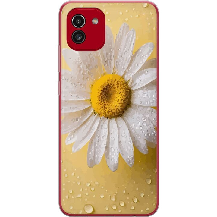 Mobilcover til Samsung Galaxy A03 med Porcelænsblomst motiv i gruppen SMARTPHONES & TABLETS / Mobil Beskyttelse / Samsung hos TP E-commerce Nordic AB (A58229)