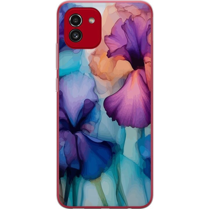 Mobilcover til Samsung Galaxy A03 med Magiske blomster motiv i gruppen SMARTPHONES & TABLETS / Mobil Beskyttelse / Samsung hos TP E-commerce Nordic AB (A58232)