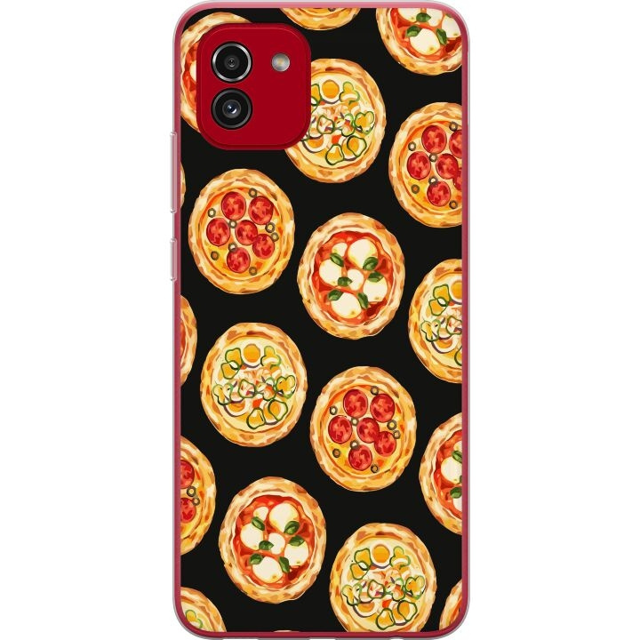 Mobilcover til Samsung Galaxy A03 med Pizza motiv i gruppen SMARTPHONES & TABLETS / Mobil Beskyttelse / Samsung hos TP E-commerce Nordic AB (A58242)