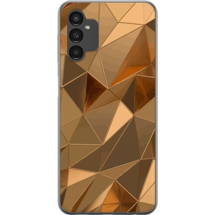 Mobilcover til Samsung Galaxy A04s med 3D Guld motiv i gruppen SMARTPHONES & TABLETS / Mobil Beskyttelse / Samsung hos TP E-commerce Nordic AB (A58361)