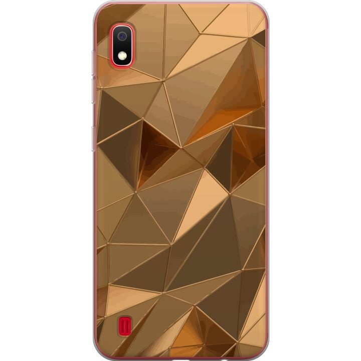 Mobilcover til Samsung Galaxy A10 med 3D Guld motiv i gruppen SMARTPHONES & TABLETS / Mobil Beskyttelse / Samsung hos TP E-commerce Nordic AB (A58523)