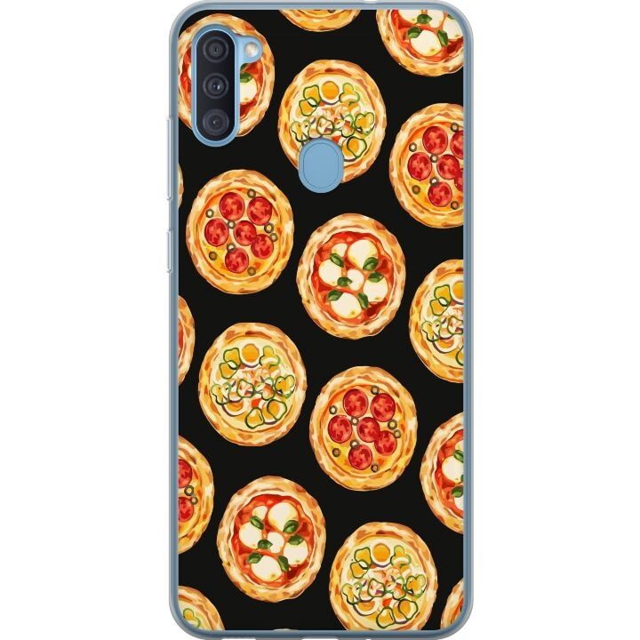 Mobilcover til Samsung Galaxy A11 med Pizza motiv i gruppen SMARTPHONES & TABLETS / Mobil Beskyttelse / Samsung hos TP E-commerce Nordic AB (A58566)