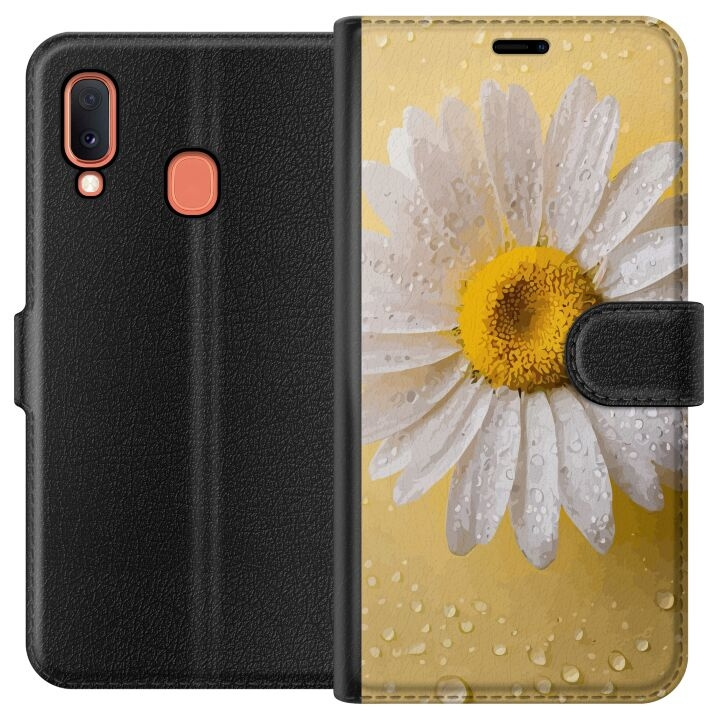 Tegnebogsetui til Samsung Galaxy A20e med Porcelænsblomst motiv i gruppen SMARTPHONES & TABLETS / Mobil Beskyttelse / Samsung hos TP E-commerce Nordic AB (A58796)