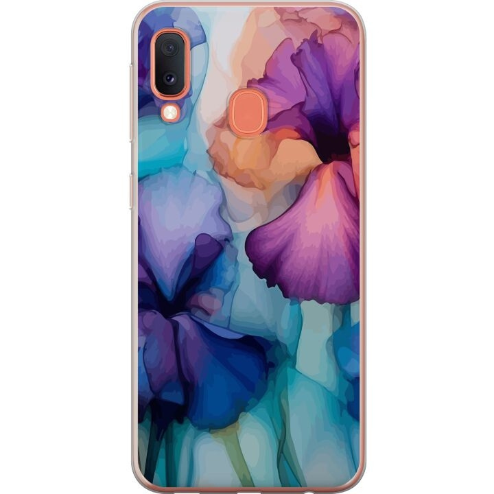 Mobilcover til Samsung Galaxy A20e med Magiske blomster motiv i gruppen SMARTPHONES & TABLETS / Mobil Beskyttelse / Samsung hos TP E-commerce Nordic AB (A58826)