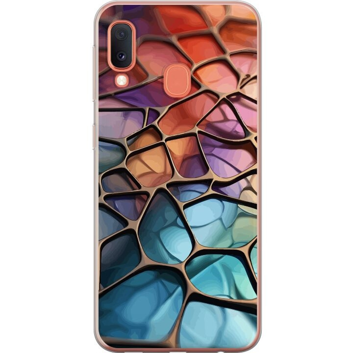 Mobilcover til Samsung Galaxy A20e med Metallict mønster motiv i gruppen SMARTPHONES & TABLETS / Mobil Beskyttelse / Samsung hos TP E-commerce Nordic AB (A58833)