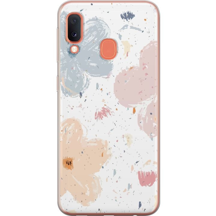 Mobilcover til Samsung Galaxy A20e med Blomster motiv i gruppen SMARTPHONES & TABLETS / Mobil Beskyttelse / Samsung hos TP E-commerce Nordic AB (A58835)