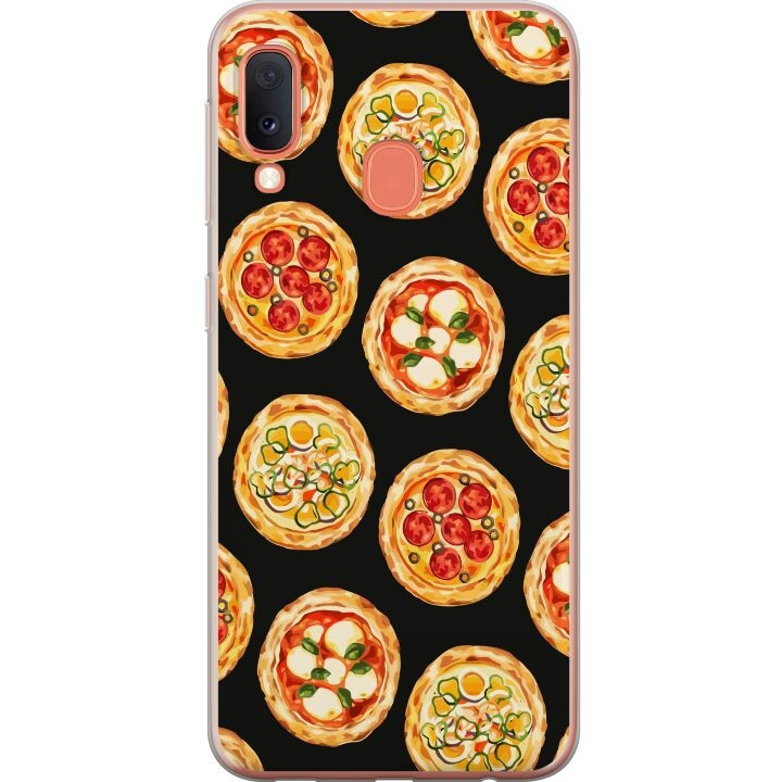 Mobilcover til Samsung Galaxy A20e med Pizza motiv i gruppen SMARTPHONES & TABLETS / Mobil Beskyttelse / Samsung hos TP E-commerce Nordic AB (A58836)