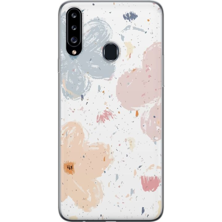 Mobilcover til Samsung Galaxy A20s med Blomster motiv i gruppen SMARTPHONES & TABLETS / Mobil Beskyttelse / Samsung hos TP E-commerce Nordic AB (A58889)