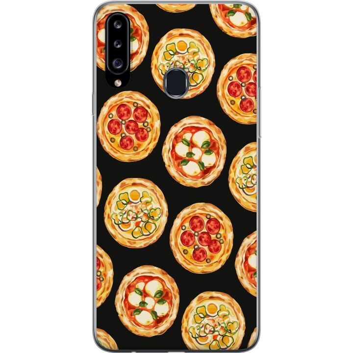 Mobilcover til Samsung Galaxy A20s med Pizza motiv i gruppen SMARTPHONES & TABLETS / Mobil Beskyttelse / Samsung hos TP E-commerce Nordic AB (A58890)