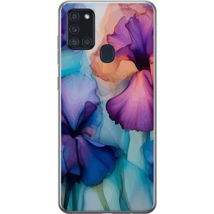 Mobilcover til Samsung Galaxy A21s med Magiske blomster motiv i gruppen SMARTPHONES & TABLETS / Mobil Beskyttelse / Samsung hos TP E-commerce Nordic AB (A58934)