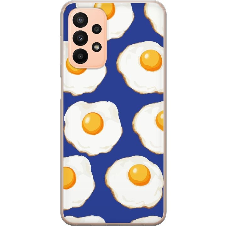 Mobilcover til Samsung Galaxy A23 med Stegte æg motiv i gruppen SMARTPHONES & TABLETS / Mobil Beskyttelse / Samsung hos TP E-commerce Nordic AB (A59045)