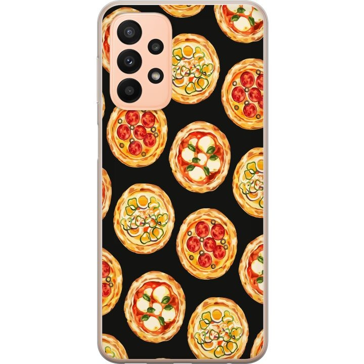 Mobilcover til Samsung Galaxy A23 med Pizza motiv i gruppen SMARTPHONES & TABLETS / Mobil Beskyttelse / Samsung hos TP E-commerce Nordic AB (A59052)