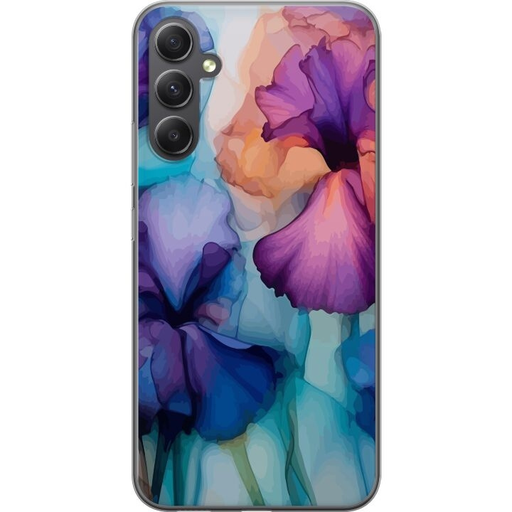 Mobilcover til Samsung Galaxy A25 med Magiske blomster motiv i gruppen SMARTPHONES & TABLETS / Mobil Beskyttelse / Samsung hos TP E-commerce Nordic AB (A59177)