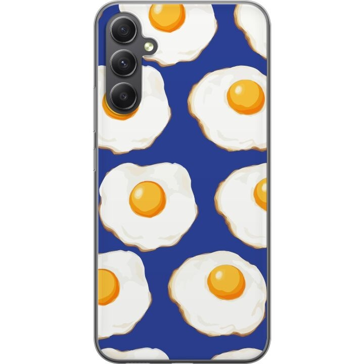 Mobilcover til Samsung Galaxy A25 med Stegte æg motiv i gruppen SMARTPHONES & TABLETS / Mobil Beskyttelse / Samsung hos TP E-commerce Nordic AB (A59180)