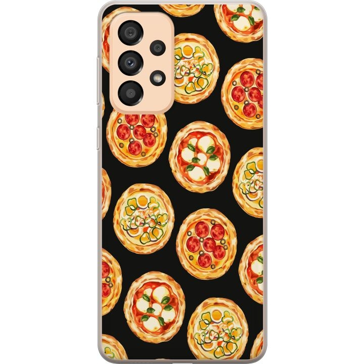 Mobilcover til Samsung Galaxy A33 5G med Pizza motiv i gruppen SMARTPHONES & TABLETS / Mobil Beskyttelse / Samsung hos TP E-commerce Nordic AB (A59295)