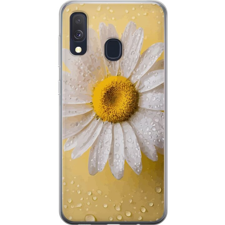 Mobilcover til Samsung Galaxy A40 med Porcelænsblomst motiv i gruppen SMARTPHONES & TABLETS / Mobil Beskyttelse / Samsung hos TP E-commerce Nordic AB (A59471)